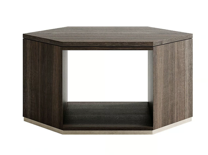 DEDALO - Hexagonal wooden coffee table _ Capital Collection